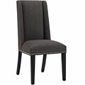 Modway Furniture 40 H x 19.5 W x 23.5 L in. Baron Fabric Dining Chair, Brown EEI-2233-BRN